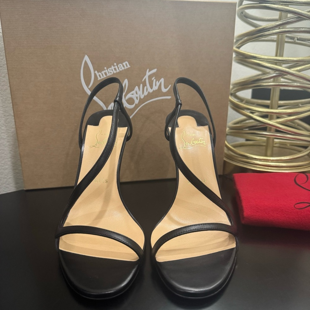 Christian Louboutin Rosalie 100 Sandal Black 41 - Picture 2 of 7